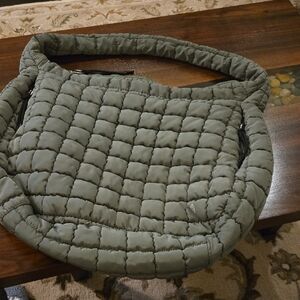 FP Movement by Free People Quilted Green Satchel